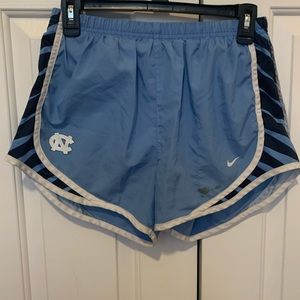 UNC Nike running shorts w/ logo